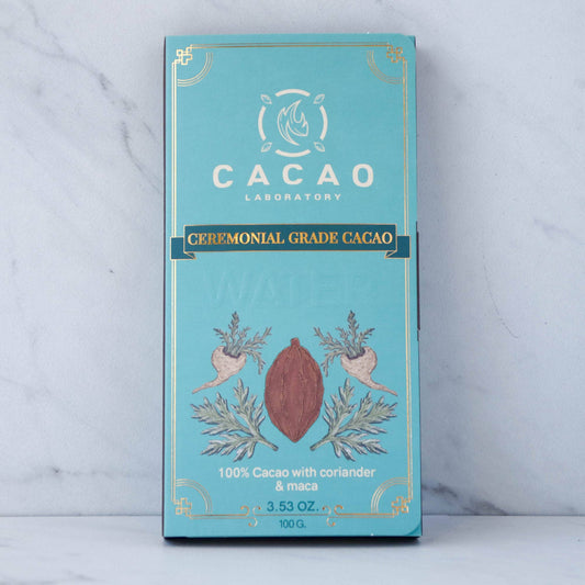 Ceremonial Grade Cacao- Water Element with Coriander + Maca