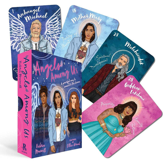 Angels Among Us: A Powerful Way to Connect to the Divine Oracle Card Deck by Victoria Maxwell