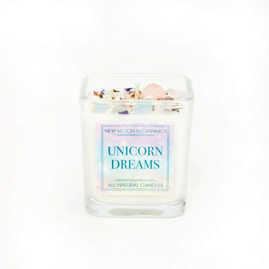 Unicorn Dreams Candle - Crystal & Herb Candles