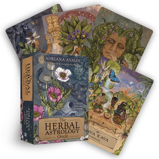 The Herbal Astrology Oracle: A 55-Card Deck and Guidebook by Adriana Ayales