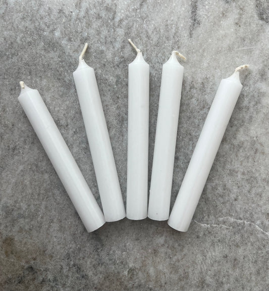 White Chime Candle- Angelic Connection, Protection, Purity