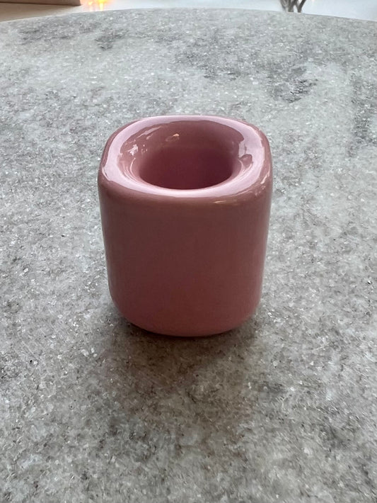 Chime Candle Holder (Pink Porcelain)