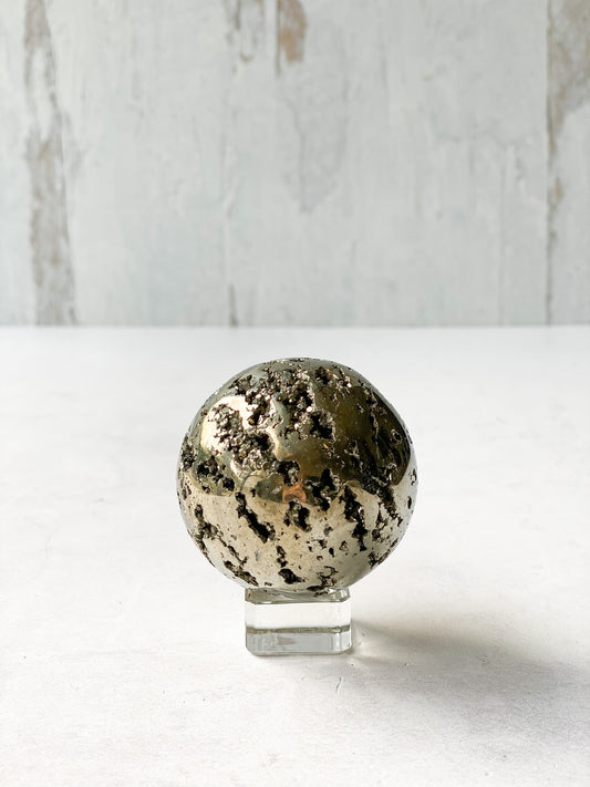 Pyrite Sphere- Manifesting, Abundance, Wealth, Prosperity