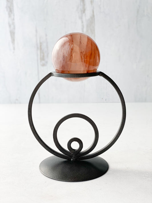 Circular Crystal Sphere Stand
