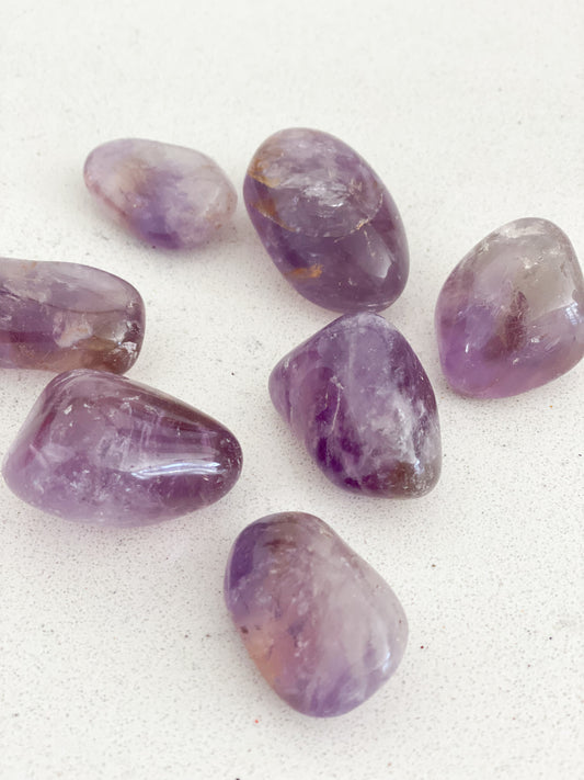 Ametrine Tumbled Pocket Stone- Protection, Empowered Potential, Abundance, Serenity, Creativity