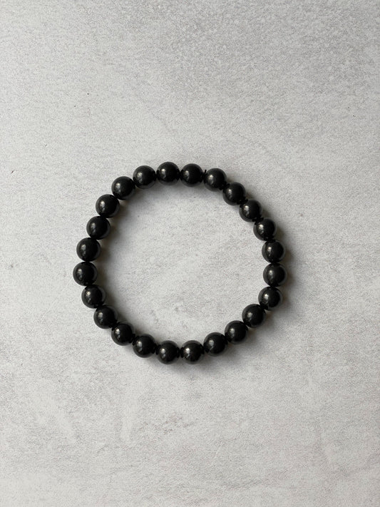 Shungite Crystal Bracelet- Grounding, EMF Protection and Energy Protection