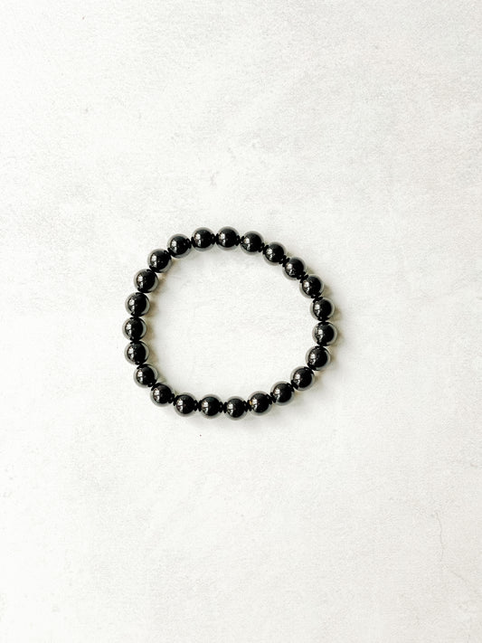 Jet Crystal Bracelet- Protection, Fear Clearing + Grounding