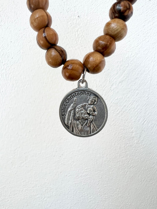 Saint Christopher Bracelet (Silver Charm)