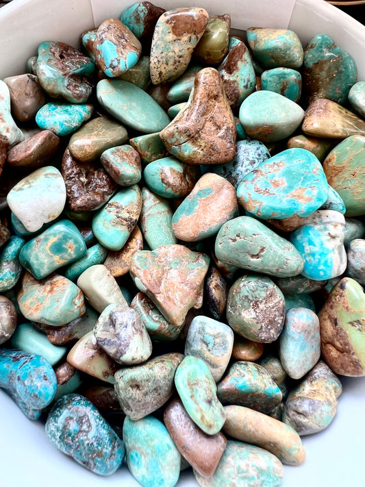 Turquoise Tumble- Purification, Balance, Immune System Support, Anti-Anxiety