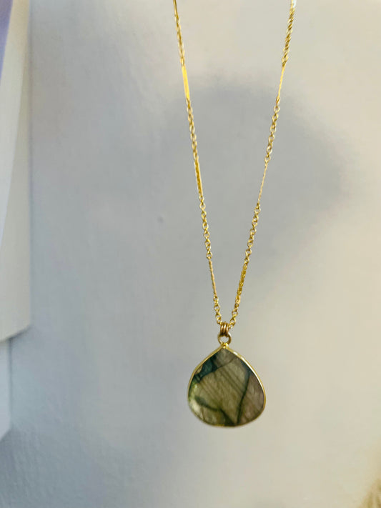 14k Gold Filled Supernatural Labradorite Necklace- Intuition, Magic, Psychic Protection